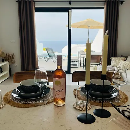 Villa Romantic Santorini-style With Private Pool And Sea View