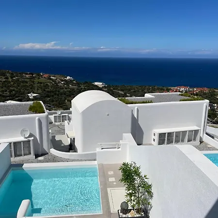 Romantic Santorini-style With Private Pool And Sea View